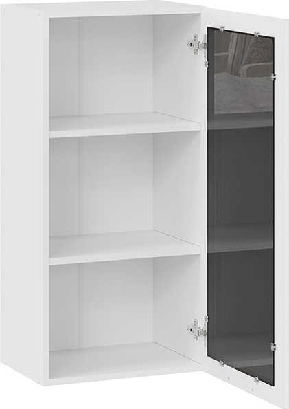 Изображение товара Шкаф навесной для кухни ТриЯ Гренада 1ВВ45С с одной дверью (белый/холст белый)