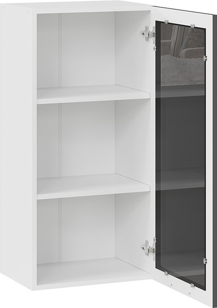 Изображение товара Шкаф навесной для кухни ТриЯ Гренада 1ВВ45С с одной дверью (белый/холст вулкан)