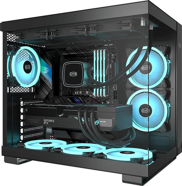 Изображение товара Корпус для компьютера PCCooler C3 T500 ARGB BK / C3-T500BKD6-GL (черный, без БП)