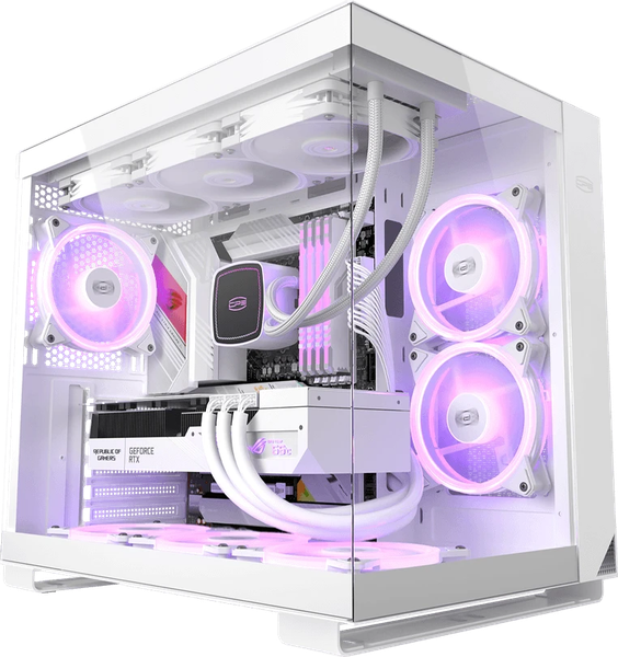 Изображение товара Корпус для компьютера PCCooler C3 T500 ARGB WH / C3-T500WHD6-GL (белый, без БП)