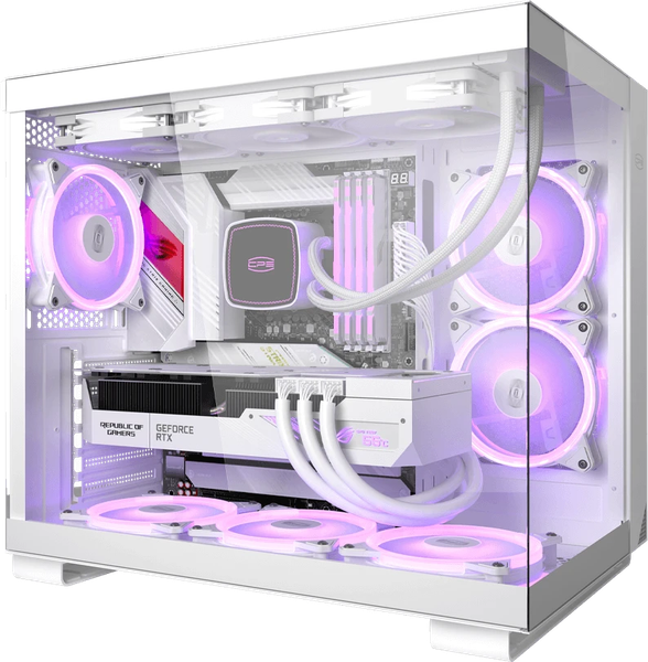 Изображение товара Корпус для компьютера PCCooler C3 T500 ARGB WH / C3-T500WHD6-GL (белый, без БП)