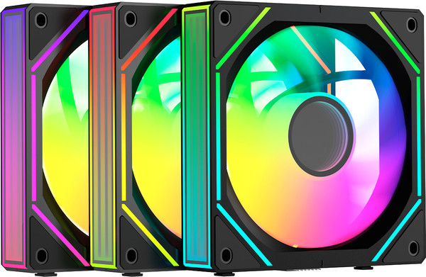 Изображение товара Набор вентиляторов для корпуса Ocypus Gamma F12 UNI BK ARGB Reverse Blade 3в1 (Gamma-F12-BK3AM01U)