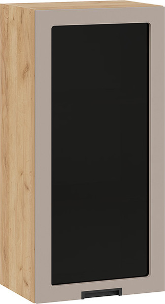 Изображение товара Шкаф навесной для кухни ТриЯ Гренада 1ВВ45С с одной дверью (дуб крафт золотой/холст латте)