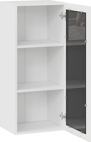 Изображение товара Шкаф навесной для кухни ТриЯ Гренада 1ВВ4С с одной дверью (белый/холст белый)