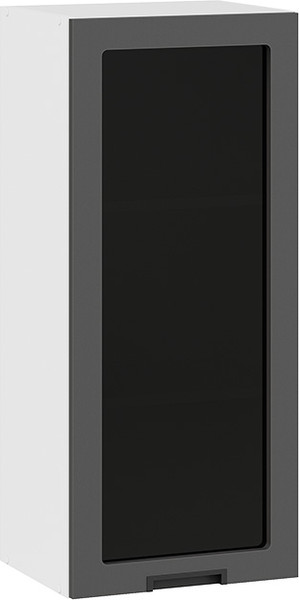 Изображение товара Шкаф навесной для кухни ТриЯ Гренада 1ВВ4С с одной дверью (белый/холст вулкан)