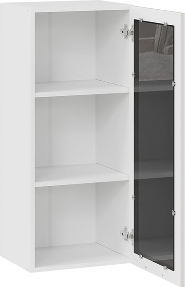 Изображение товара Шкаф навесной для кухни ТриЯ Гренада 1ВВ4С с одной дверью (белый/холст мокко)