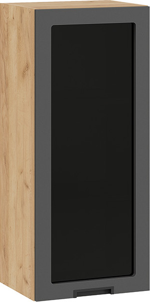 Изображение товара Шкаф навесной для кухни ТриЯ Гренада 1ВВ4С с одной дверью (дуб крафт золотой/холст вулкан)