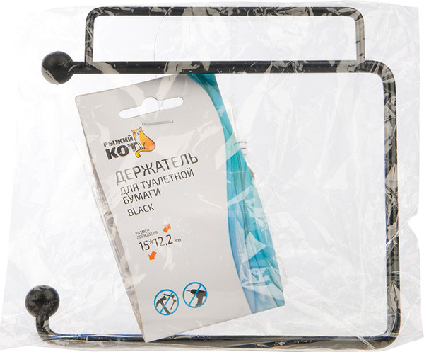 Изображение товара Держатель для туалетной бумаги Рыжий кот Black 110775