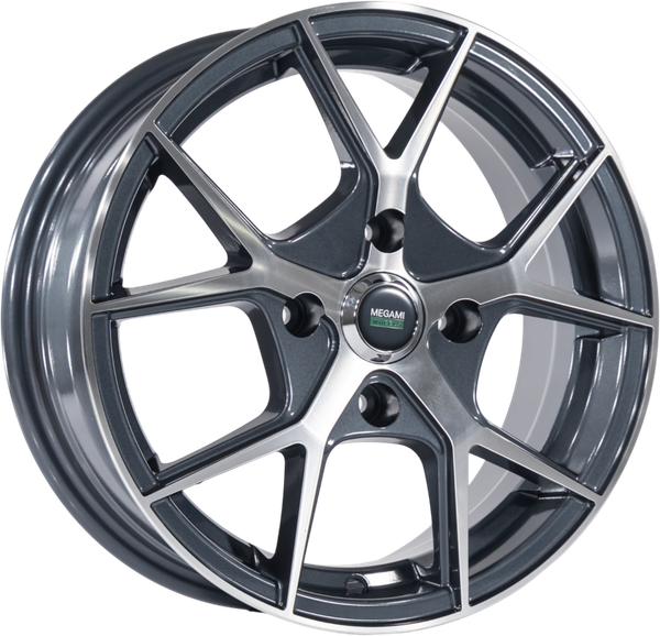 Изображение товара Литой диск Megami MGM-18FF 15x6" 4x100мм DIA 67.1мм ET 40мм GMF