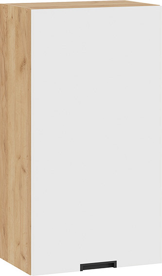 Изображение товара Шкаф навесной для кухни ТриЯ Гренада 1ВВ5 с одной дверью (дуб крафт золотой/холст белый)