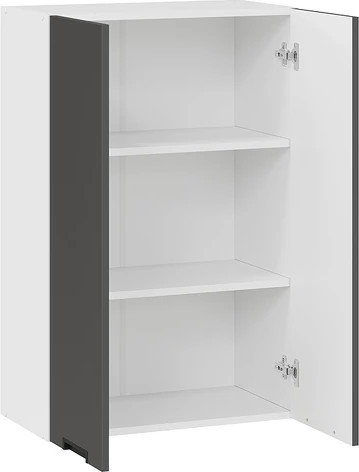 Изображение товара Шкаф навесной для кухни ТриЯ Гренада 1ВВ6 с двумя дверьми (белый/холст вулкан)