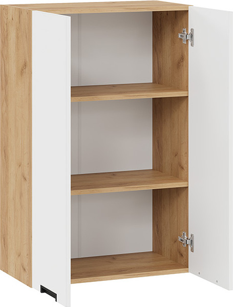 Изображение товара Шкаф навесной для кухни ТриЯ Гренада 1ВВ6 с двумя дверьми (дуб крафт золотой/холст белый)