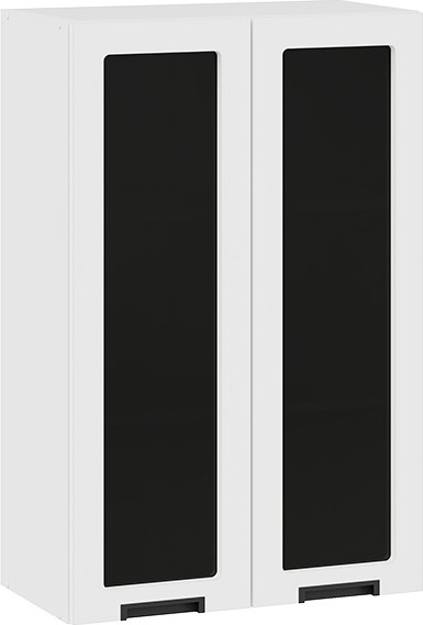 Изображение товара Шкаф навесной для кухни ТриЯ Гренада 1ВВ6С с двумя дверьми (белый/холст белый)