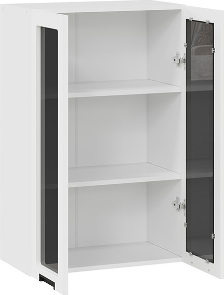 Изображение товара Шкаф навесной для кухни ТриЯ Гренада 1ВВ6С с двумя дверьми (белый/холст белый)