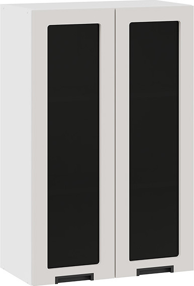 Изображение товара Шкаф навесной для кухни ТриЯ Гренада 1ВВ6С с двумя дверьми (белый/холст мокко)