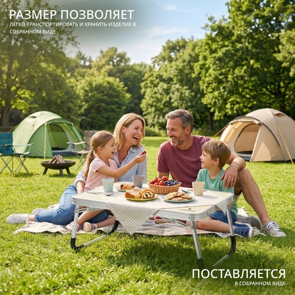 Изображение товара Стол складной Coyote HYT002 (40x60см, белый)