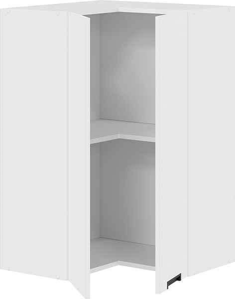 Изображение товара Шкаф навесной для кухни ТриЯ Гренада 1ВВ6УП угловой прямой (белый/холст белый)