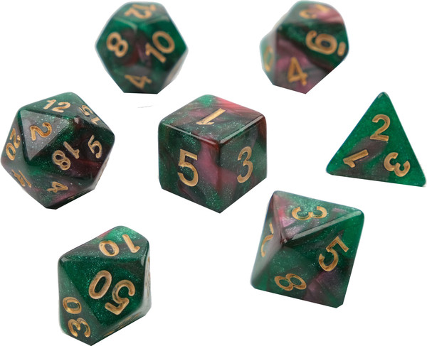 Изображение товара Набор кубиков для настольной игры Время игры Дайсы для ДнД / 9482845 (7шт)
