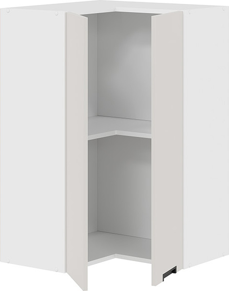 Изображение товара Шкаф навесной для кухни ТриЯ Гренада 1ВВ6УП угловой прямой (белый/холст мокко)