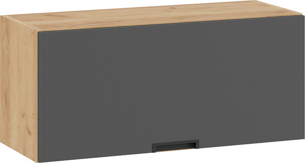 Изображение товара Шкаф навесной для кухни ТриЯ Гренада 1В8Г с одной откидной дверью (дуб крафт золотой/холст вулкан)