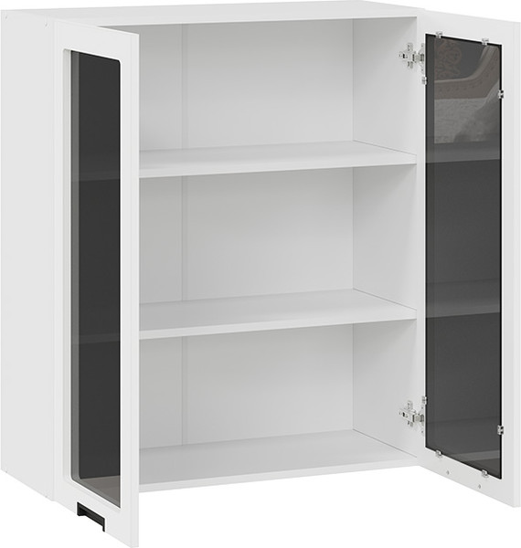 Изображение товара Шкаф навесной для кухни ТриЯ Гренада 1ВВ8С с двумя дверьми (белый/холст белый)