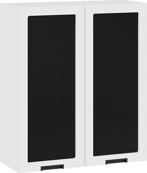 Изображение товара Шкаф навесной для кухни ТриЯ Гренада 1ВВ8С с двумя дверьми (белый/холст белый)