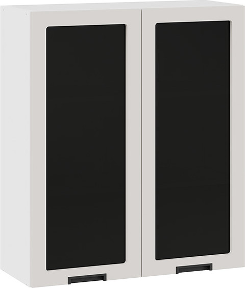 Изображение товара Шкаф навесной для кухни ТриЯ Гренада 1ВВ8С с двумя дверьми (белый/холст мокко)