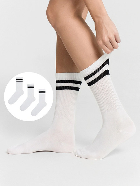 Изображение товара Носки Mark Formelle 217A-574 (р.25-27, белый-3/рис.574, 3 пары)