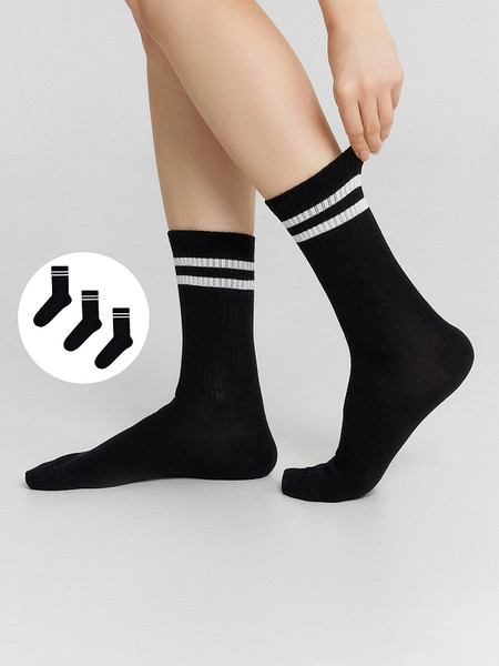 Изображение товара Носки Mark Formelle 217A-574 (р.23-25, черный-3/рис.574, 3 пары)