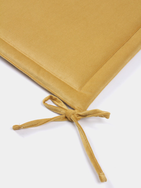 Изображение товара Комплект подушек на стул BIO-LINE Кабрио с завязками 40x40 / PKK2 (2шт, желтый)