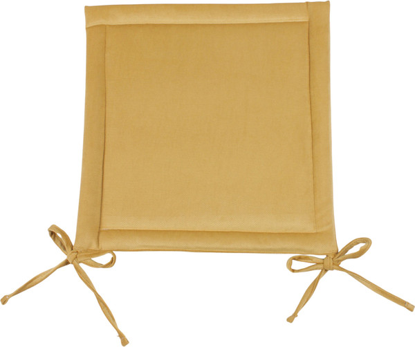 Изображение товара Комплект подушек на стул BIO-LINE Кабрио с завязками 40x40 / PKK2 (2шт, желтый)