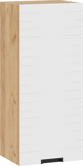 Изображение товара Шкаф навесной для кухни ТриЯ 1ВВ4-Ф Гренада с одной дверью (дуб крафт золотой/холст белый)