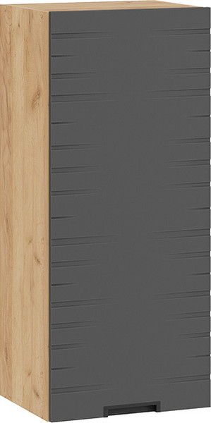 Изображение товара Шкаф навесной для кухни ТриЯ 1ВВ4-Ф Гренада 1ВВ4 с одной дверью (дуб крафт золотой/холст вулкан)