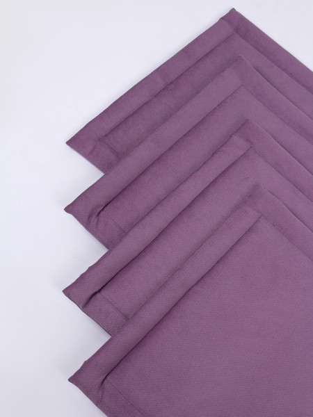 Изображение товара Комплект подушек на стул BIO-LINE Кабрио с завязками 40x40 / PKK (4шт, фиолетовый)