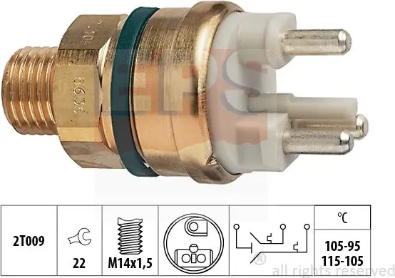 Изображение товара Датчик включения вентилятора EPS 1.850.649