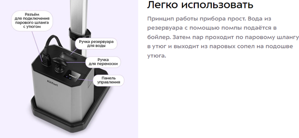 Изображение товара Гладильная система Kitfort КТ-9368