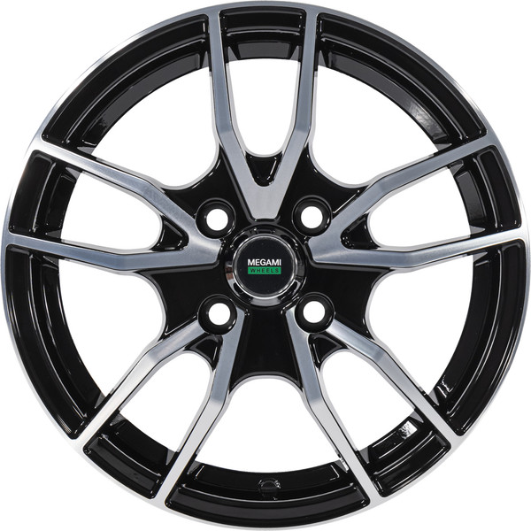 Изображение товара Литой диск Megami MGM-20FF 15x6" 4x100мм DIA 60.1мм ET 40мм BKF