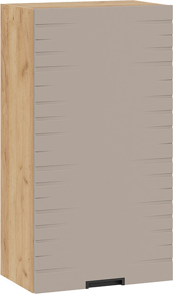 Изображение товара Шкаф навесной для кухни ТриЯ 1ВВ5-Ф Гренада с одной дверью (дуб крафт золотой/холст латте)