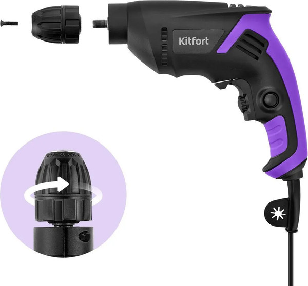 Изображение товара Аккумуляторная дрель-шуруповерт Kitfort КТ-6531