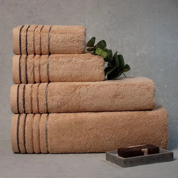 Изображение товара Набор полотенец ЦУМ 1947 Хавана-2 Махра 40x70/70x140 600г (бежевый)