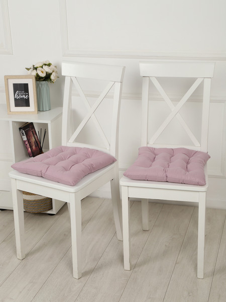 Изображение товара Подушка на стул BIO-LINE 9 точек с завязками 35x37 / PHH9 (мальва)