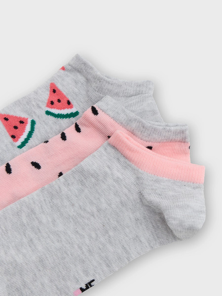 Изображение товара Носки детские Mark Formelle 406A-2369 (р.18, светло-серый меланж/розовый)