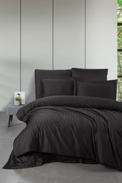 Изображение товара Комплект постельного белья DO&CO Семейный Delux / 12215 (шоколадный)