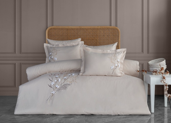 Изображение товара Комплект постельного белья Dantela Vita Moneda / 12357 (бежевый)