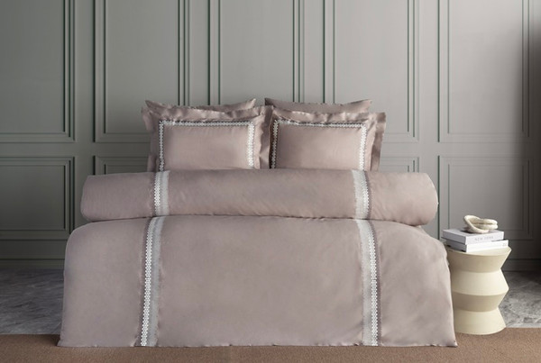 Изображение товара Комплект постельного белья Dantela Vita Montana / 12358 (серо-коричневый)