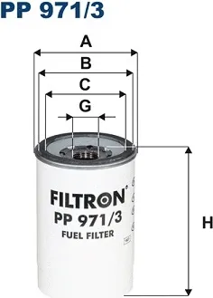Изображение товара Топливный фильтр Filtron PP971/3
