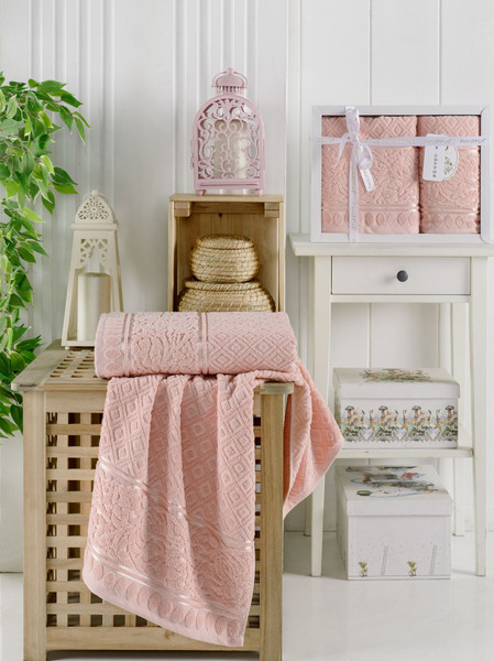 Изображение товара Набор полотенец Philippus Mottya / 10809 (2шт, пудра)