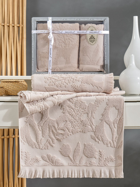 Изображение товара Набор полотенец Philippus Belek / 12371 (2шт, бежевый)