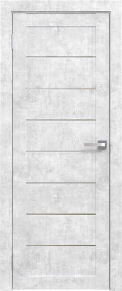 Изображение товара Дверь межкомнатная Юни Амати 01 70x200 (бетон снежный/стекло белое)
