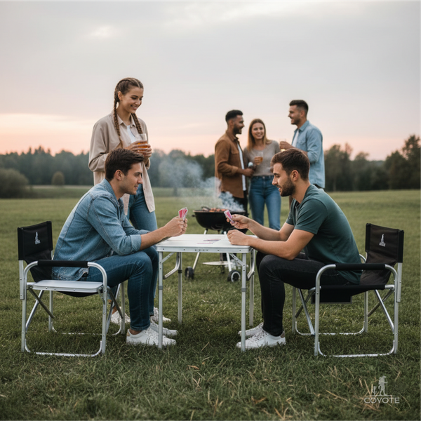 Изображение товара Комплект складной мебели Coyote HKTB-1027M / HKC-1046 (черный)